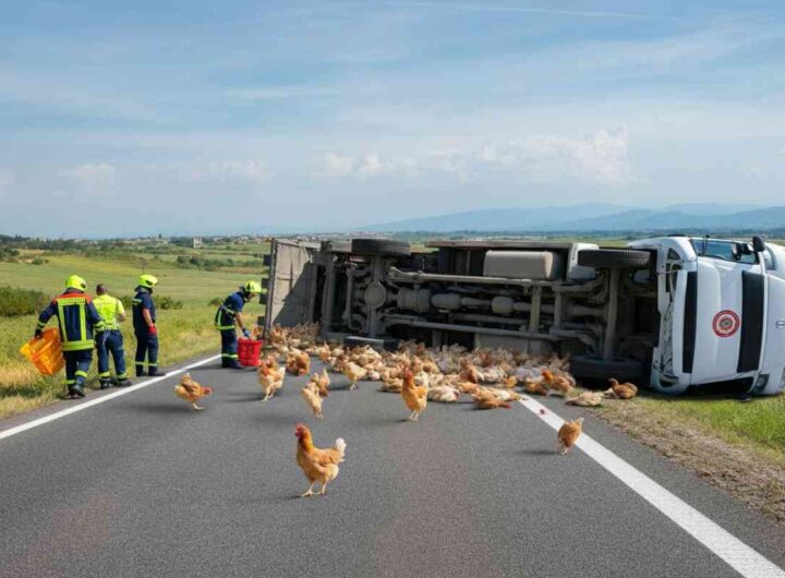 Camion si rovescia sull'E45: un'incredibile strage di polli a Ravenna