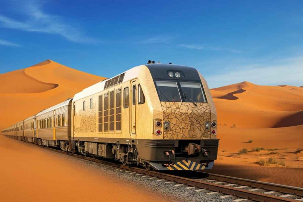 Scopri il treno di lusso Dream of the Desert in Arabia Saudita: un viaggio da sogno tra le dune