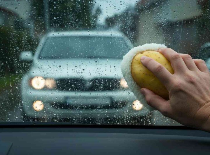 Scopri il trucco sorprendente per pulire i vetri dell'auto con una patata!